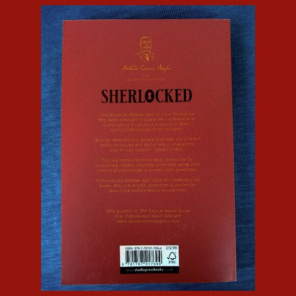 Book - Sherlocked: The Official Escape Room Puzzle Book by The Escape Room Guys - Picture 13 of 13